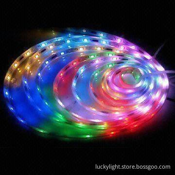 5050 LED Strip Lights with 12V DC Working Input Voltage, Full Color and 60 LEDs/meter
